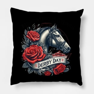 Celebrating 150 Years Ky Derby Day Men Women Pillow