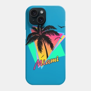 Miami Cool 80s Sunset Phone Case