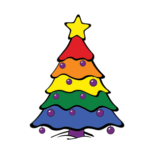 LGBTQ Christmas tree for the holidays T-Shirt