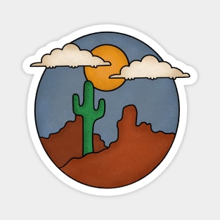 Desert Saguaro Cactus Magnet