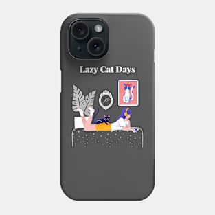 Lazy Cat Days Phone Case