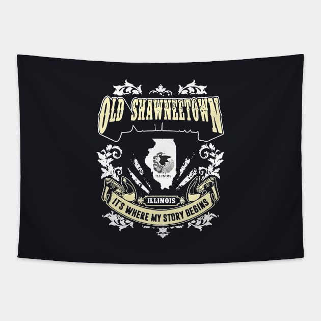 Old Shawneetown Ill Inois It Is Where My Story Begin 70s Tapestry by huepham613