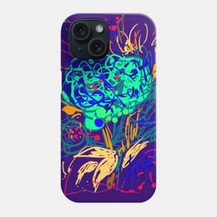 Abstract blue Phone Case