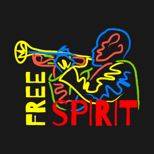 Colorful Trumpeter- Free Spirit T-Shirt