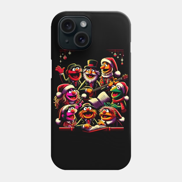 A Blast from the Past: Muppet Christmas Carol Tree Comic Book Tee Phone Case by Klimek Prints