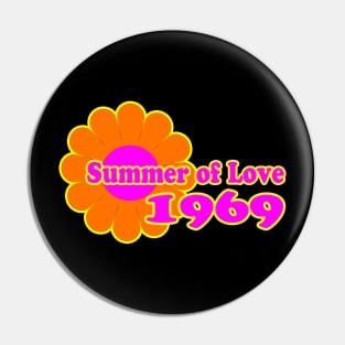 Summer of Love Graphic Pin