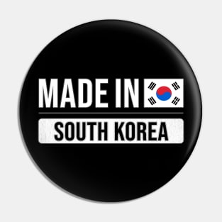 Made In South Korea - Gift for South Korean With Roots From South Korea Pin