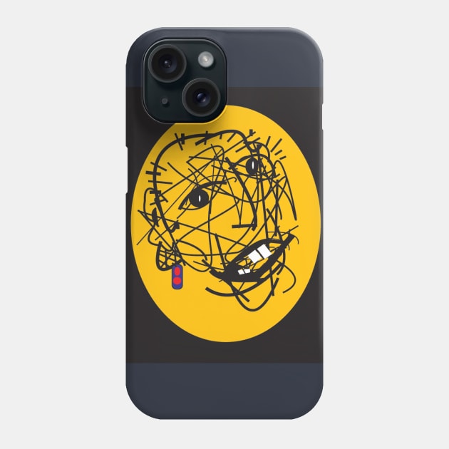 Talking Head Phone Case by maniart3015