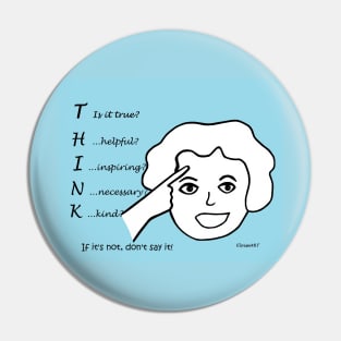 THINK Acronym Pin