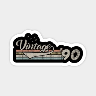 Vintage 1990 Design 30 Years Old 30th birthday Magnet