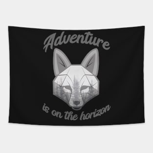 Adventure is on the horizon (grey) Tapestry