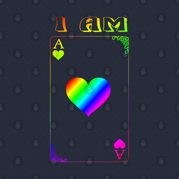 LGBTQ I Am Ace of Hearts by KZK101