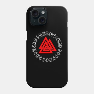 Triscalion Red White Runes Phone Case
