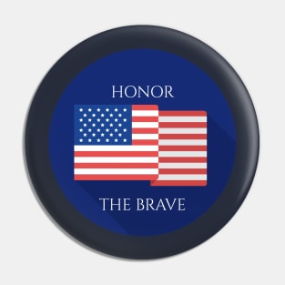 US Memorial Day T Shirt Pin