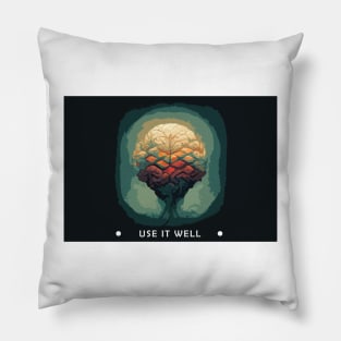 Creative | Brain | Mental Health | Use it well Pillow