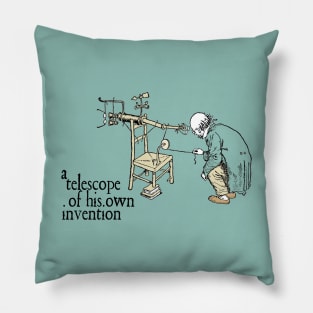 Professor Branestawm - A Telescope Of His Own Invention Pillow