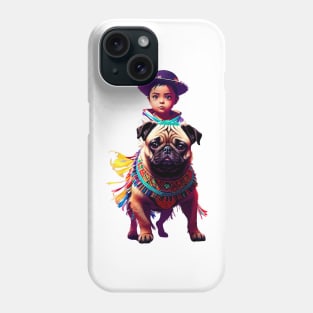 Mexican Pug and Little Amigo: A Charming Duo Phone Case