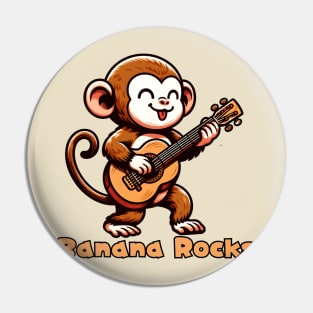 Rock and roll monkey Pin