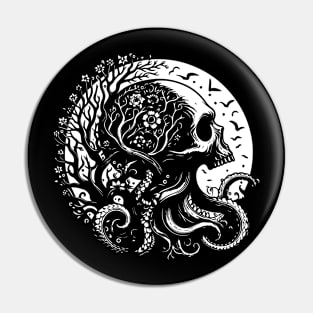 Kraken Skull Pin