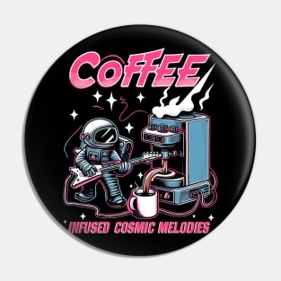 Coffee Infused Cosmic Melodies Pin