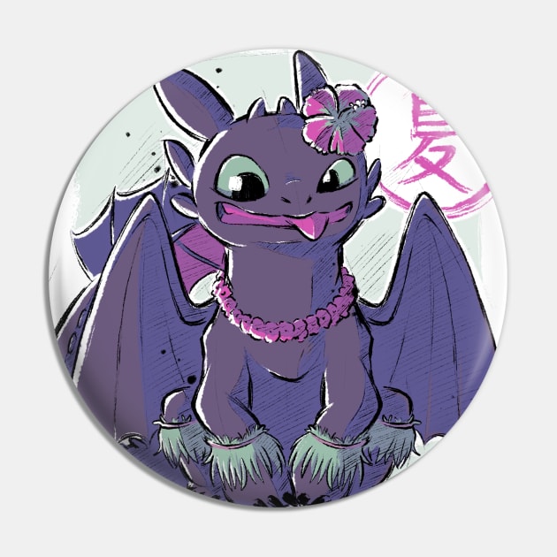 Summer Toothless Pin by xMorfina