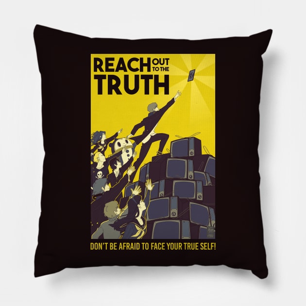 Reach Out to the Truth Pillow by hyperionwitch