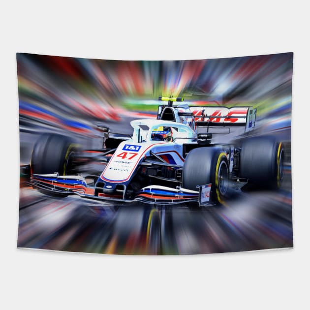 Mick Schumacher - Germany Tapestry by DeVerviers