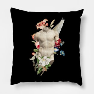 Popular Floral and Sculpture Art Collage, Nude Body Pillow