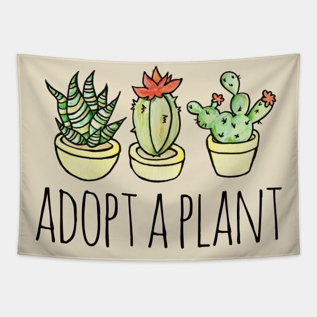 Adopt a Plant Tapestry by bubbsnugg