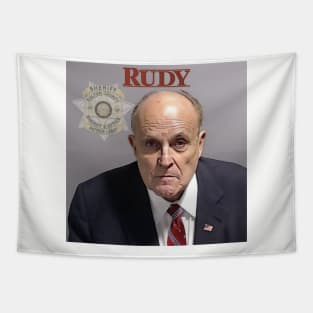 Rudy Giuliani Mugshot Tapestry