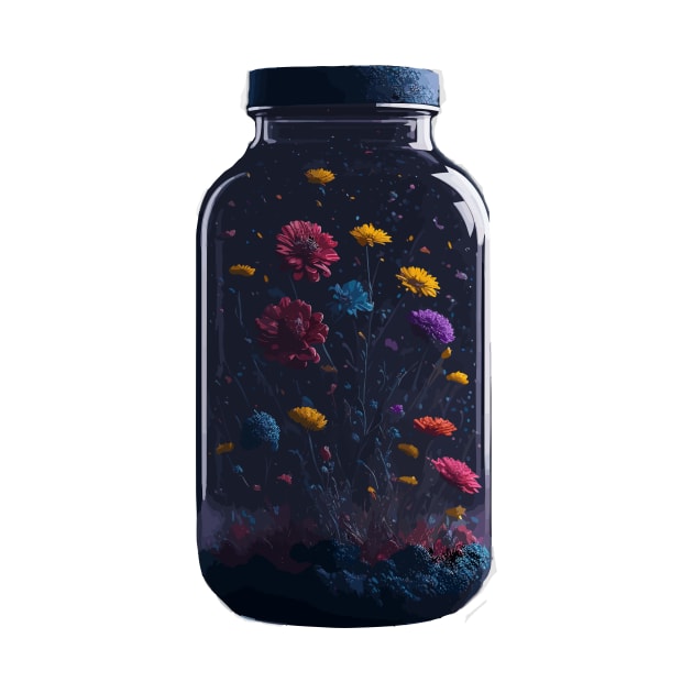 Cosmic ecosystem in a Mason Jar by Yolanda.Kafatos