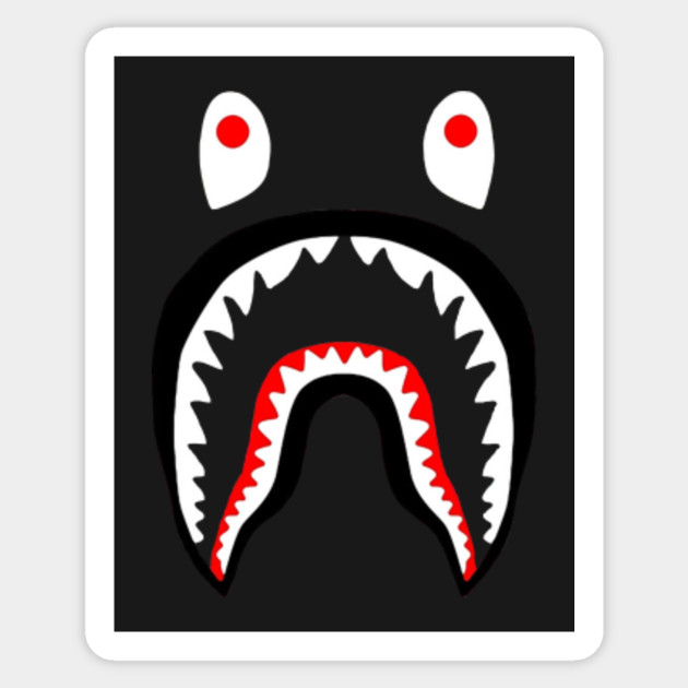 A BATHING APE SHARK - Bape - Sticker | TeePublic