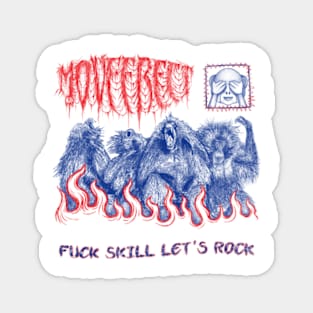 fuck skill let's rock Magnet