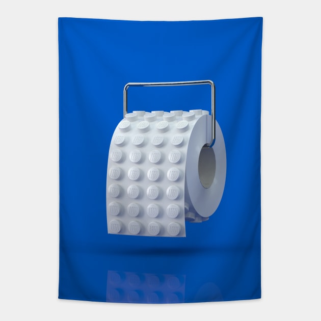 Lego toilet paper Tapestry by jaimesanchez