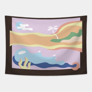 Ocean Sunset Tapestry