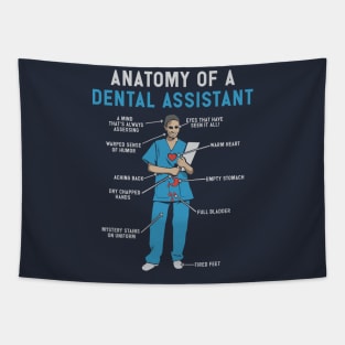 Anatomy of a Dental Assistant T-Shirt Tapestry