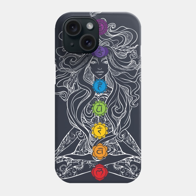 Divine Feminine Chakra Goddess Phone Case by Nirvanax Studio