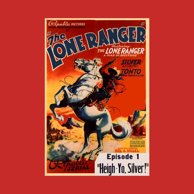 Vintage Western Movie Poster - Lone Ranger by Starbase79