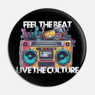 Hip Hop Boombox Pin