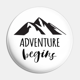 ADVENTURE BEGINS Pin