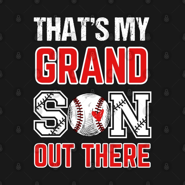 Women's Baseball Grandma That's My Grandsons Out There baseball mom by Emouran