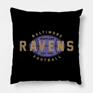 Vintage Baltimore Ravens 2 by Buck Tee Pillow