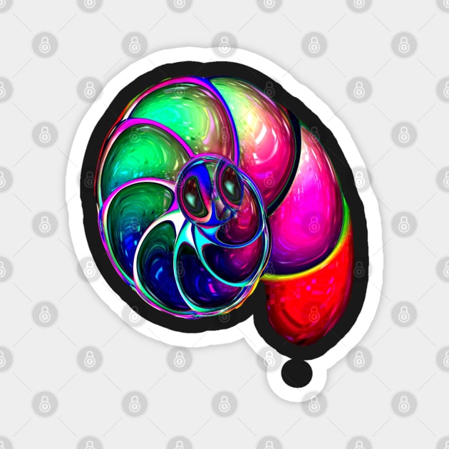 Worm Psychedelica. Magnet by AlienVisitor