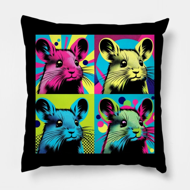 Pop Art Pika - Mountain Mammal Fashion Statement Pillow by PawPopArt