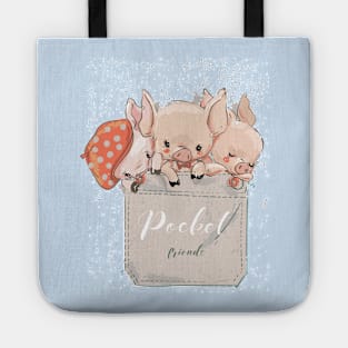 Pocket Piglets Tote