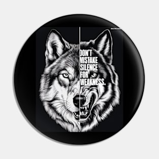 wolf wild Pin