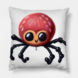 Cute Spider Drawing Pillow