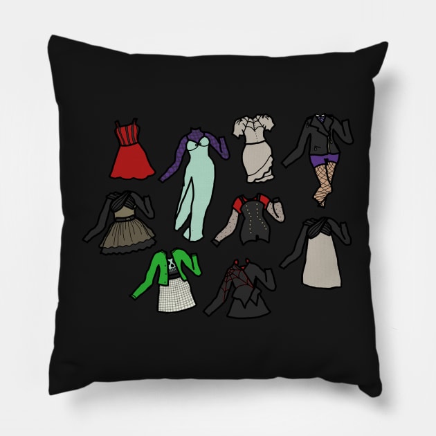 Goth Wardrobe Pillow by LochNestFarm
