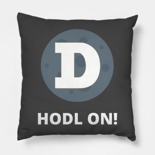 Dogecoin to the Moon HODL On Moon Design 1 Pillow