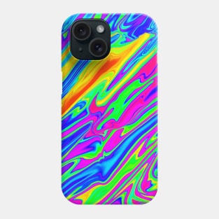 Colorful Liquid Fluid Rainbow Abstract Pattern Phone Case